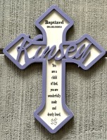 2 Layer, White Background with Purple Frame