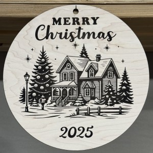 Vintage Christmas Round Signs