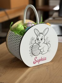 Girl Round Easter Basket